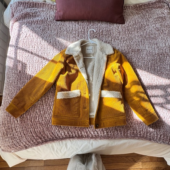 Sherpa-Lined Corduroy Swing Chore Coat in size XXS - Picture 6 of 8